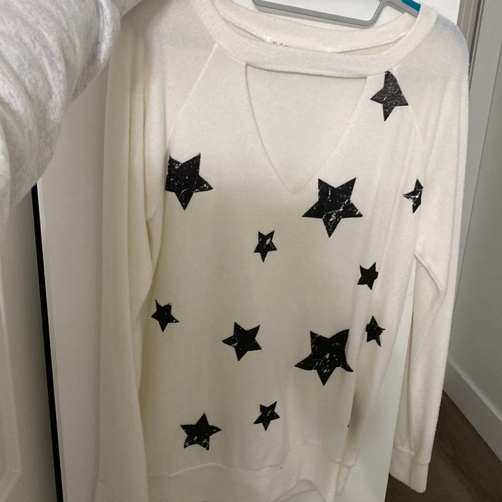 Star Cut Out Sweater